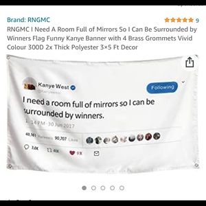 kanye quote flag